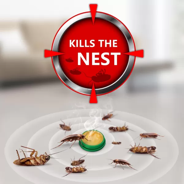 Endbug Roach Bait, Roach Killer Indoor Infestation, Roach Traps, Roach Repellent Indoor Home for Small Large Cockroaches, Cockroach Bait Get Rid of Roaches Permanently Indoor/Outdoor - 48PCS