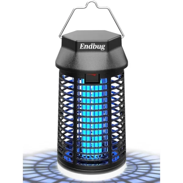 Endbug Bug Zapper with LED Light, Waterproof Bug Zapper Outdoor Indoor, Mosquito Zapper Outdoor Electric Fly Zapper, Mosquito Killer Fly Trap for Outside Patio Garden Backyard Home 