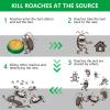 imageEndbug Roach Bait Roach Killer Indoor Infestation Roach Bait Gel Roach Traps Roach Repellent Cockroach Killer Indoor Home for Small Large Cockroaches Get Rid of Roaches Permanently IndoorOutdoorGreen 48pcs