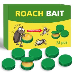 imageEndbug Roach Bait Roach Killer Indoor Infestation Roach Bait Gel Roach Traps Roach Repellent Cockroach Killer Indoor Home for Small Large Cockroaches Get Rid of Roaches Permanently IndoorOutdoorGreen 24pcs
