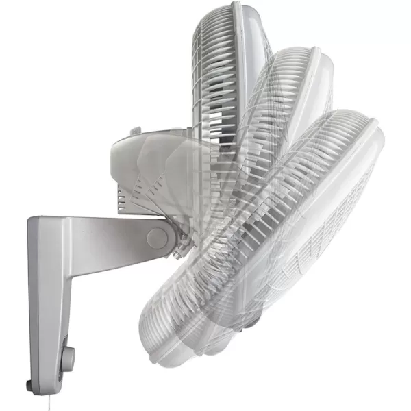 Lasko 16" 3-Speed Oscillating Wall Mount Fan for Indoor Use, M16900, Light Grey