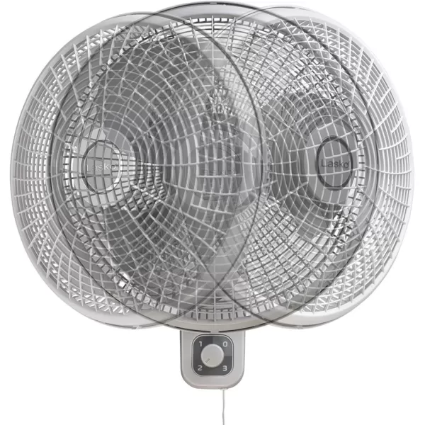 Lasko 16" 3-Speed Oscillating Wall Mount Fan for Indoor Use, M16900, Light Grey