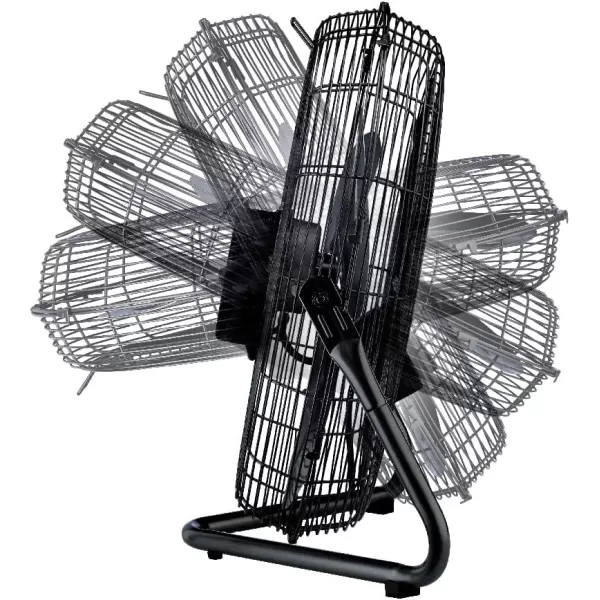 Lasko 20", High-Velocity Commercial Grade QuickMount, Converts from Floor Wall Mount Fan Ideal for Garages, Basements, Gyms, 2264QM, 7 x 22 x 22 inches, Black Silver