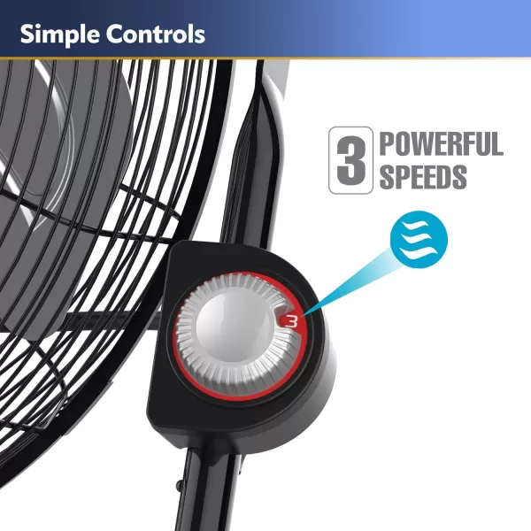Lasko 20", High-Velocity Commercial Grade QuickMount, Converts from Floor Wall Mount Fan Ideal for Garages, Basements, Gyms, 2264QM, 7 x 22 x 22 inches, Black Silver