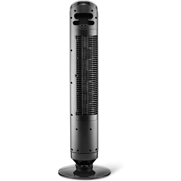 Lasko Ascend 36" Tower Fans for Home, 29 ft/s Airflow, Quiet 29dB on Low, 90° Oscillation, 12 Hour Timer, Air Filter for Hair &amp; Dust, Remote, Black, OST100