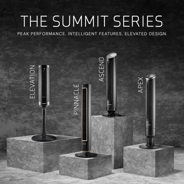 Lasko Ascend 36" Tower Fans for Home, 29 ft/s Airflow, Quiet 29dB on Low, 90° Oscillation, 12 Hour Timer, Air Filter for Hair &amp; Dust, Remote, Black, OST100