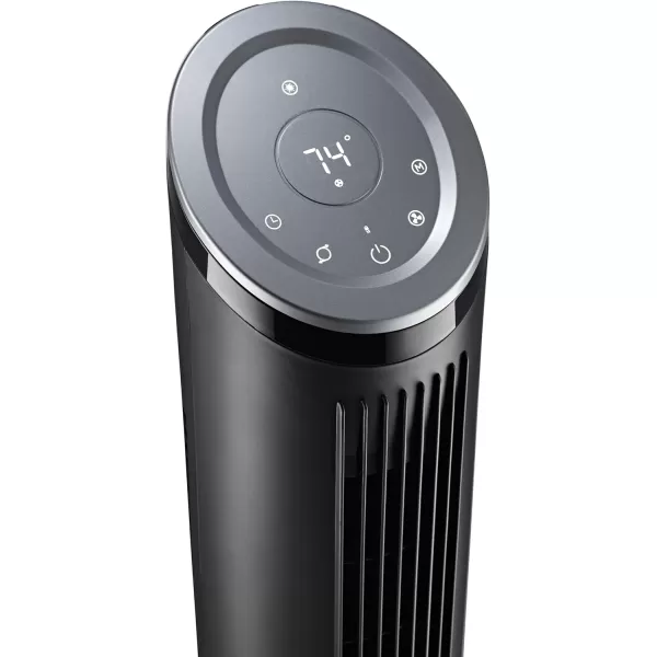 Lasko Ascend 36" Tower Fans for Home, 29 ft/s Airflow, Quiet 29dB on Low, 90° Oscillation, 12 Hour Timer, Air Filter for Hair &amp; Dust, Remote, Black, OST100