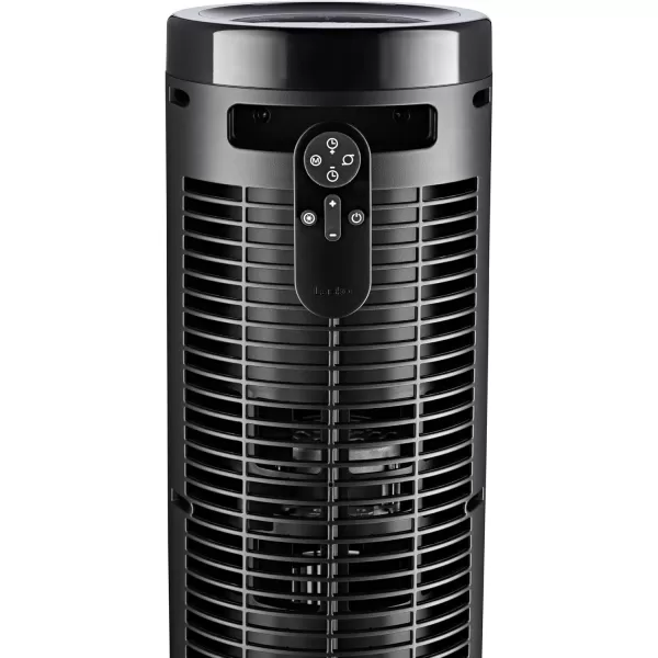 Lasko Elevation 42”-54” Adjustable Height Pedestal Tower Fans for Home, 31 ft/s Airflow, Quiet 28 dB on Low, 90° Oscillation, 12 Hour Timer, Remote Control, Black, EST100