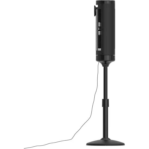 Lasko Elevation 42”-54” Adjustable Height Pedestal Tower Fans for Home, 31 ft/s Airflow, Quiet 28 dB on Low, 90° Oscillation, 12 Hour Timer, Remote Control, Black, EST100