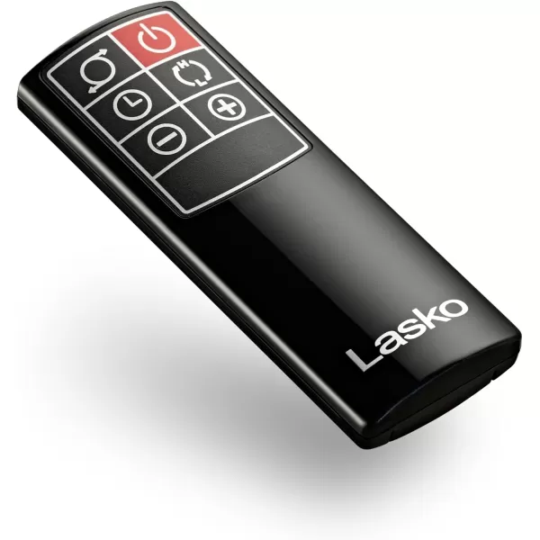 Lasko Ellipse Ceramic Tower Heater for Home with Tipover Switch, Child Lock, Digital Display, Thermostat, Wide Oscillation, Remote, Timer, For Bedroom, Office, Living Room, Den, 1500W, Black, CT18950