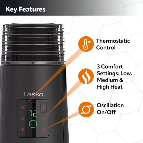 Lasko Heating Space Heater, 25", Grey 6462