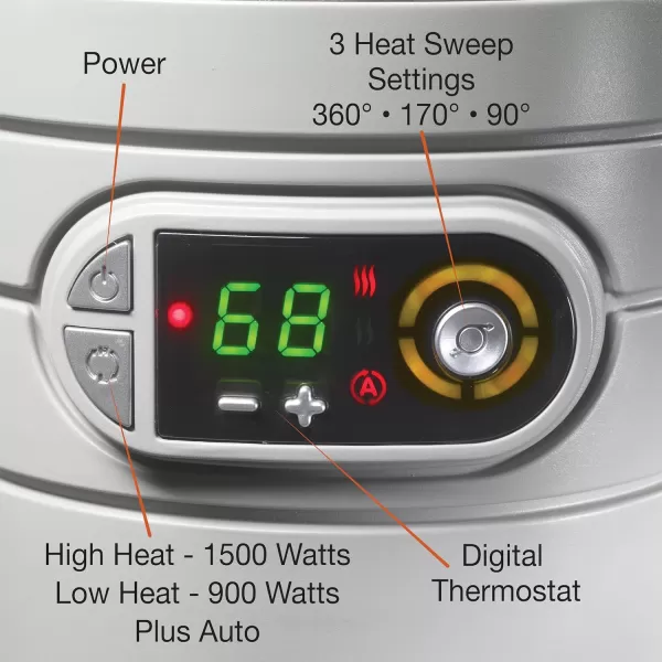 Lasko Heating Space Heater, 25", Grey 6462