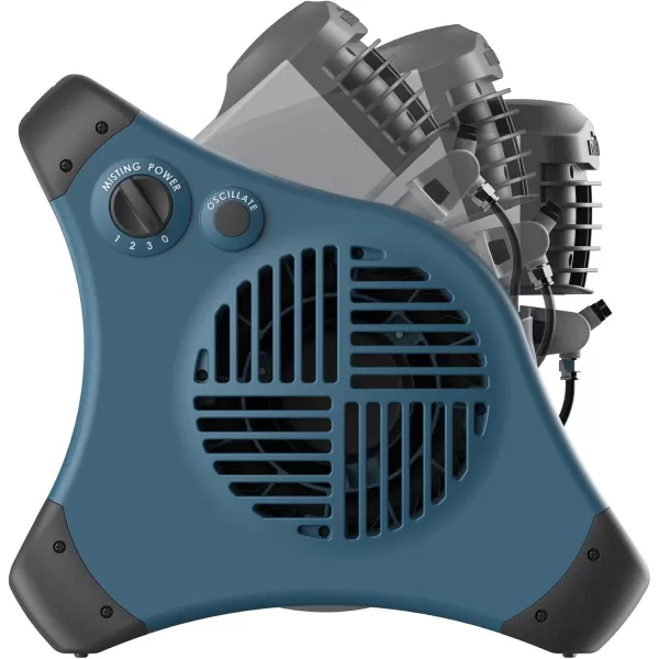 Lasko Misto Outdoor Misting Blower Fan, Ideal for Sports, Camping, Decks &amp; Patios, 3 Speeds, 15", Blue, 7054