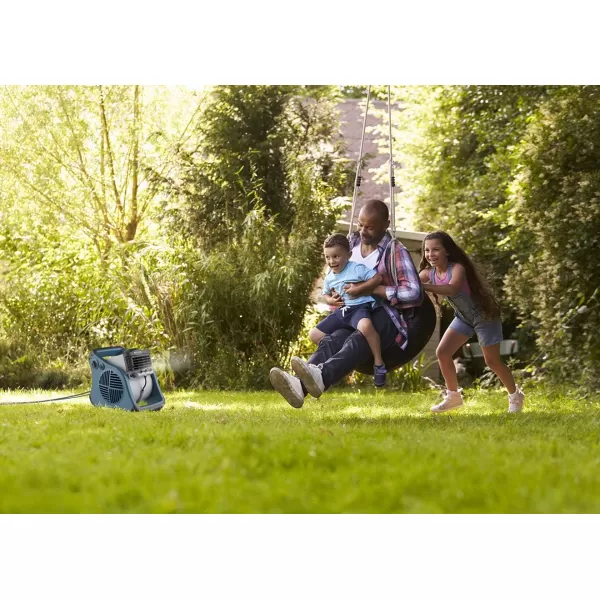 Lasko Misto Outdoor Misting Blower Fan, Ideal for Sports, Camping, Decks &amp; Patios, 3 Speeds, 15", Blue, 7054