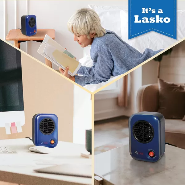 Lasko MyHeat Personal Mini Space Heater for Home with Single Speed, 6 Inches, Black, 200W, 100