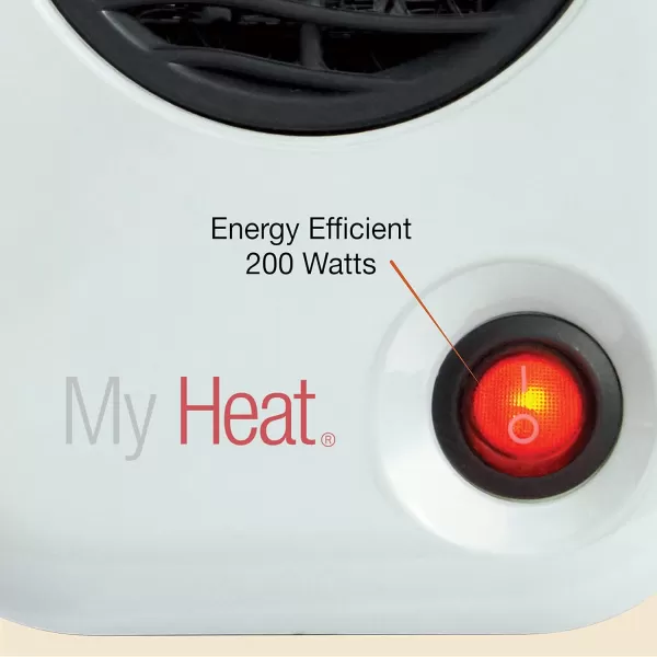 Lasko MyHeat Personal Mini Space Heater for Home with Single Speed, 6 Inches, Black, 200W, 100