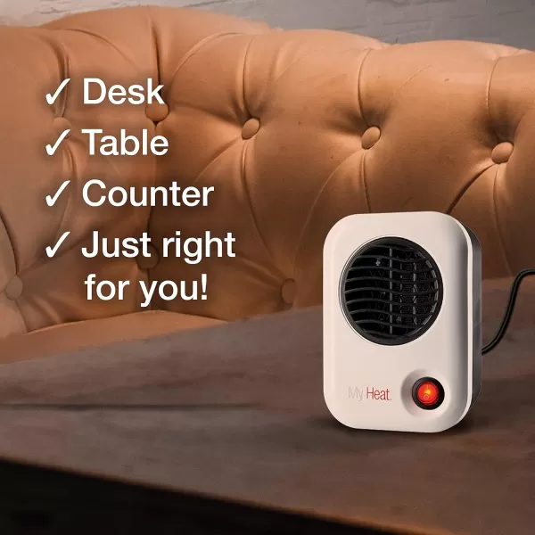 Lasko MyHeat Personal Mini Space Heater for Home with Single Speed, 6 Inches, Black, 200W, 100
