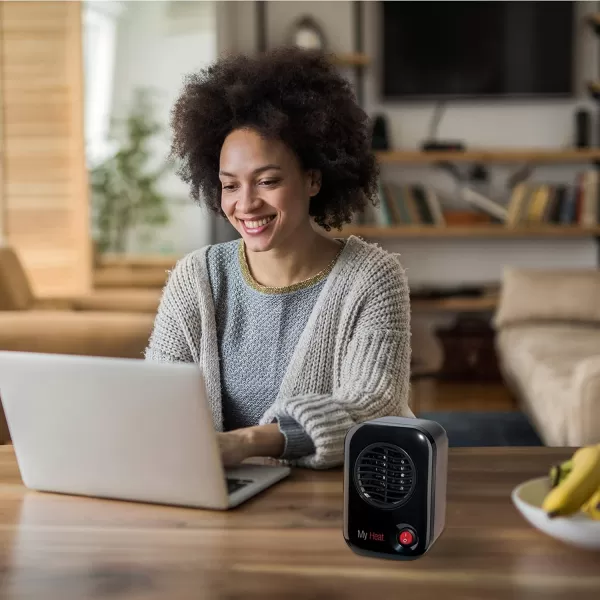 Lasko MyHeat Personal Mini Space Heater for Home with Single Speed, 6 Inches, Black, 200W, 100