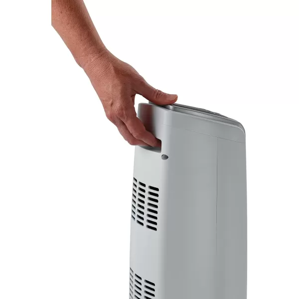 Lasko Oscillating Ceramic Tower Space Heater for Home with Overheat Protection, Timer, 22.5 Inches, Silver, 1500W, 5775, 7.5″L x 7.1″W x 22.75″H