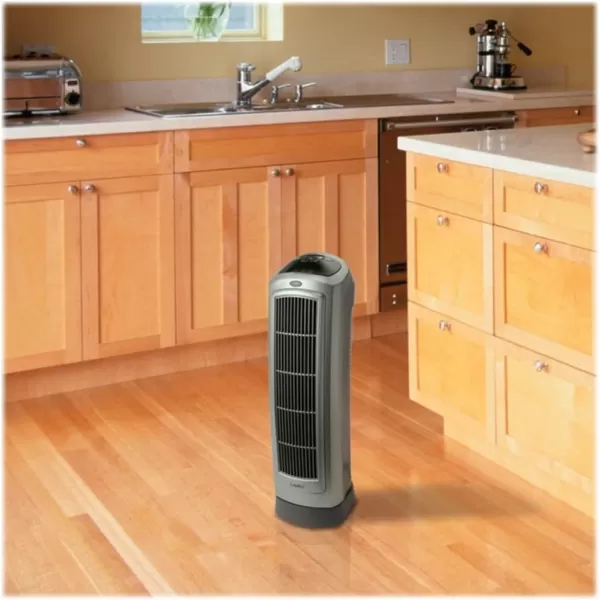 Lasko Oscillating Ceramic Tower Space Heater for Home with Overheat Protection, Timer, 22.5 Inches, Silver, 1500W, 5775, 7.5″L x 7.1″W x 22.75″H
