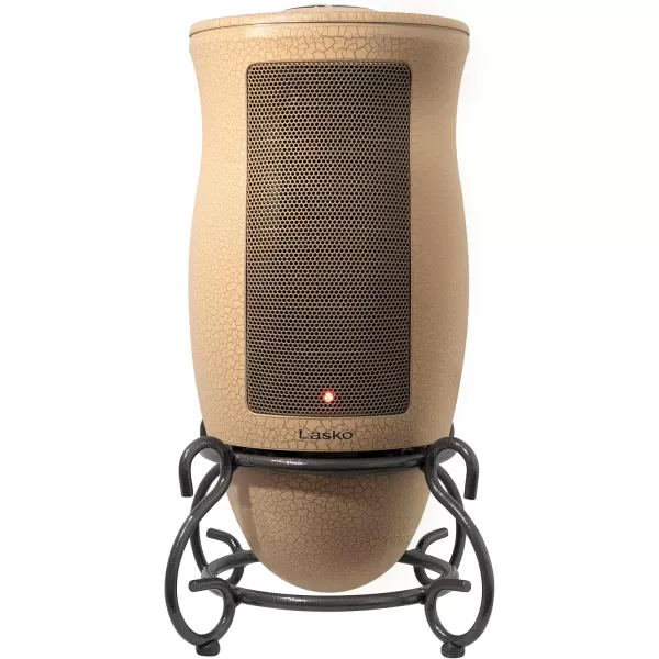 Lasko Oscillating Designer Series Ceramic Space Heater for Home with Adjustable Thermostat, Timer and 2-Speeds, 16 Inches, 1500W, Beige, 6405