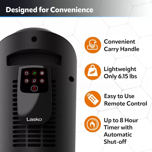 Lasko Oscillating Digital Ceramic Tower Heater for Home with Adjustable Thermostat, Timer and Remote Control, 23 Inches, 1500W, Silver, 755320, 8.5″L x 7.25″W x 23″H, Silver