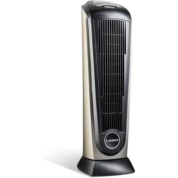 Lasko Oscillating Digital Ceramic Tower Heater for Home with Adjustable Thermostat, Timer and Remote Control, 23 Inches, 1500W, Silver, 755320, 8.5″L x 7.25″W x 23″H, Silver