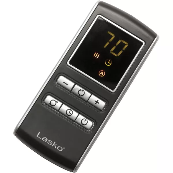 Lasko Oscillating Digital Ceramic Tower Heater for Large Rooms, with Adjustable Thermostat, Timer and Remote Control, 29 Inches, 1500W, Black, 5586