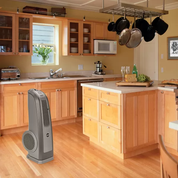 Lasko Oscillating High Velocity Fan, 3 Speeds, Handle, for bedroom, living room and home, 30", Gray, 4924