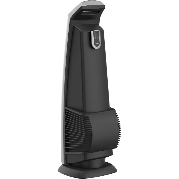 Lasko Oscillating High Velocity Tower Fan, Remote Control, Timer, 3 Powerful Speeds, for Garage, Basement and Gym, 35" Silver and Black, U35115, Large