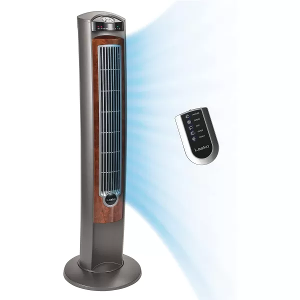 Lasko Oscillating Pedestal Fan, Adjustable Height, 3 Quiet Speeds, Timer, Remote Control for Bedroom, Living Room, Home Office and College Dorm Room, 52", Silver and Gray, 2535