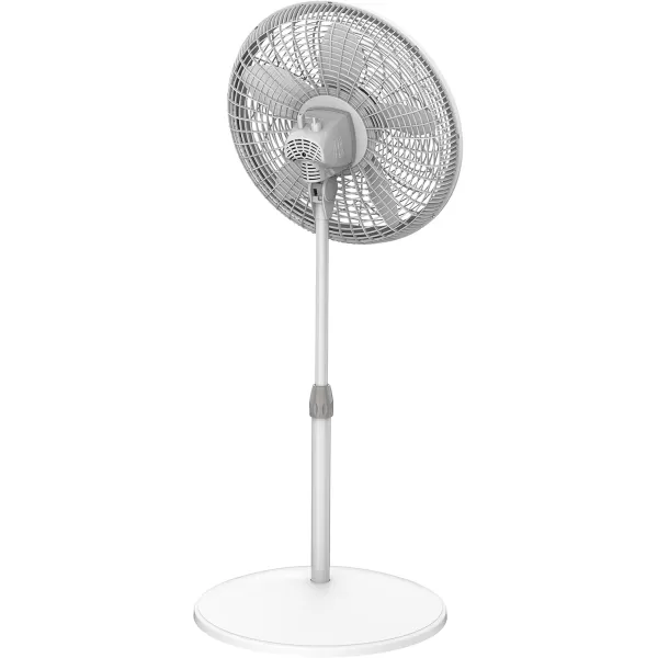 Lasko Oscillating Pedestal Fan, Adjustable Height, 3 Speeds, for Bedroom, Living Room, Home Office and College Dorm Room, 18", Black, 1827