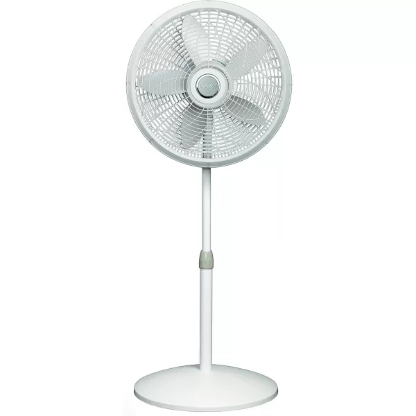 Lasko Oscillating Pedestal Fan, Adjustable Height, 3 Speeds, for Bedroom, Living Room, Home Office and College Dorm Room, 18", Black, 1827
