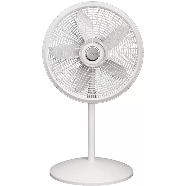 Lasko Oscillating Pedestal Fan, Adjustable Height, 3 Speeds, for Bedroom, Living Room, Home Office and College Dorm Room, 18", Black, 1827