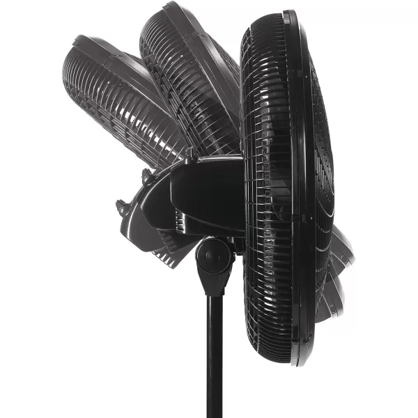 Lasko Oscillating Pedestal Fan, Adjustable Height, 3 Speeds, for Bedroom, Living Room, Home Office and College Dorm Room, 18", Black, 1827