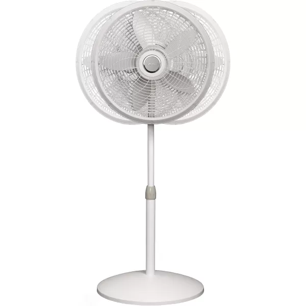 Lasko Oscillating Pedestal Fan, Adjustable Height, 3 Speeds, for Bedroom, Living Room, Home Office and College Dorm Room, 18", Black, 1827
