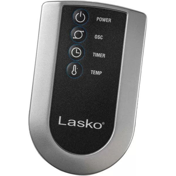Lasko Oscillating Pedestal Fan, Thermostat, Adjustable Height, Remote Control, Timer, 4 Speeds, for Bedroom, Living Room, Office &amp; Dorm, 16", Black, S16612