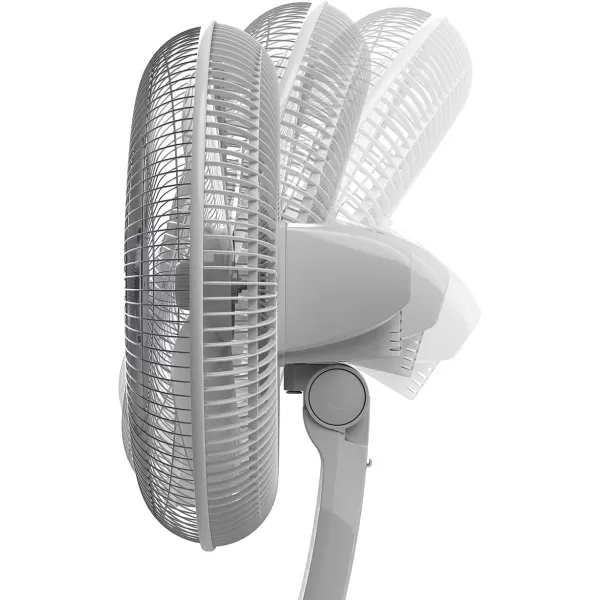 Lasko Oscillating Pedestal Fan, Thermostat, Adjustable Height, Remote Control, Timer, 4 Speeds, for Bedroom, Living Room, Office &amp; Dorm, 16", Black, S16612
