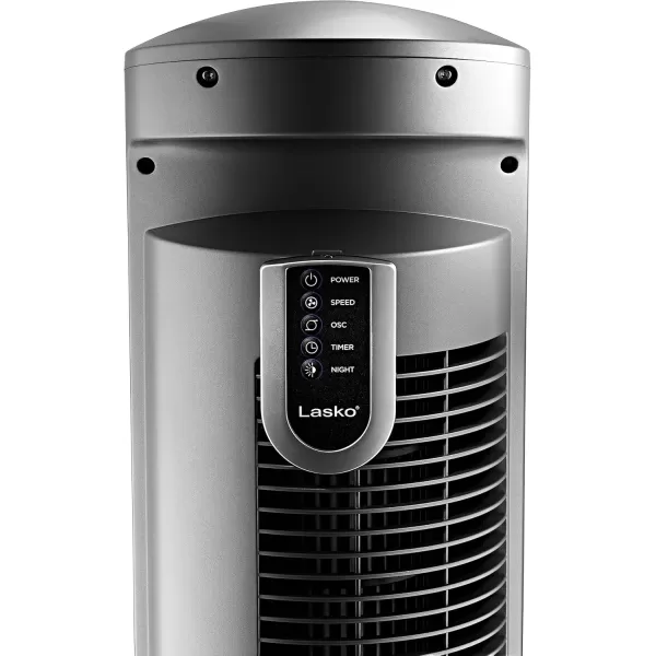 Lasko Oscillating Tower Fan, Quiet Fans with Remote, for Bedroom, Living Room, Office, Tower Fan with Remote, 3-Speed Timer, 42”, Silver T42951