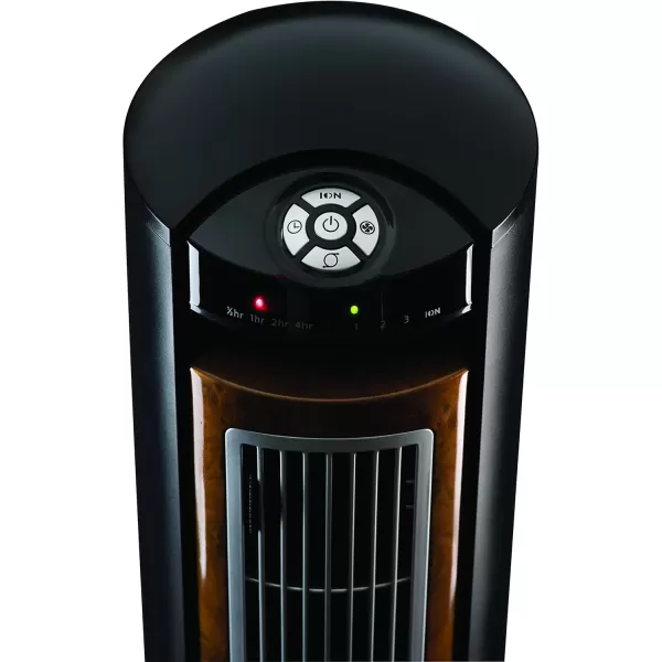 Lasko Oscillating Tower Fan, Remote Control, Ionizer, 3 Speeds, Timer, for Bedroom, Office, Kitchen 42", Black, T42950