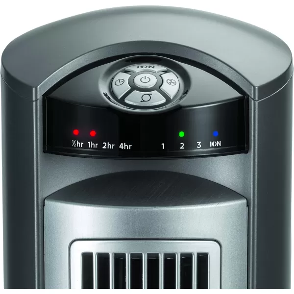 Lasko Oscillating Tower Fan, Remote Control, Ionizer, 3 Speeds, Timer, for Bedroom, Office, Kitchen 42", Black, T42950