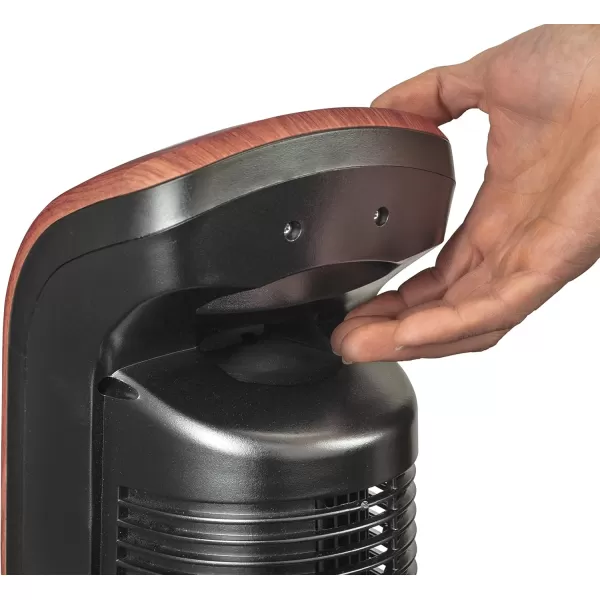Lasko Oscillating Wind Curve Tower Fan, Bluetooth Technology, 3 Quiet Speeds, for Bedroom, Living Room &amp; Office, 42", Woodgrain, T42905