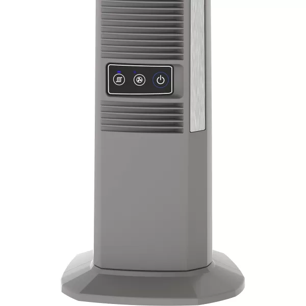 Lasko Outdoor Living Oscillating Tower Fan, for Decks, Patios and Porches, 10 Foot Power Cord, 4 Refreshing Speeds, 42", Grey, YF202