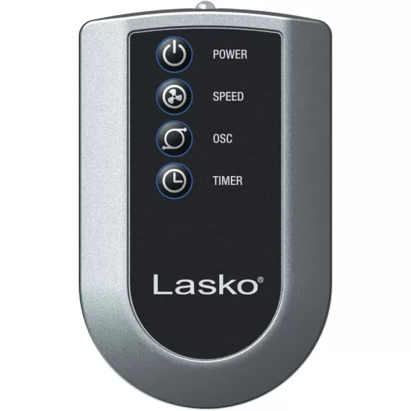 Lasko Portable 36" Oscillating 3-Speed Tower Fan with Remote Control and Timer for Bedroom and Home Office, White, 2510