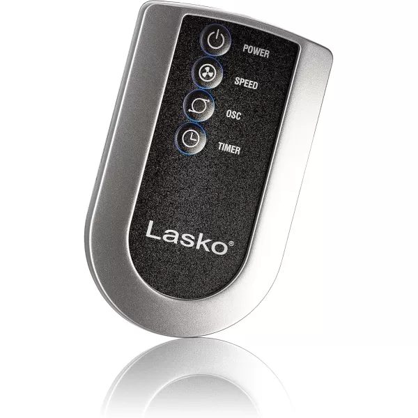 Lasko Portable 36" Oscillating 3-Speed Tower Fan with Remote Control and Timer for Bedroom and Home Office, White, 2510
