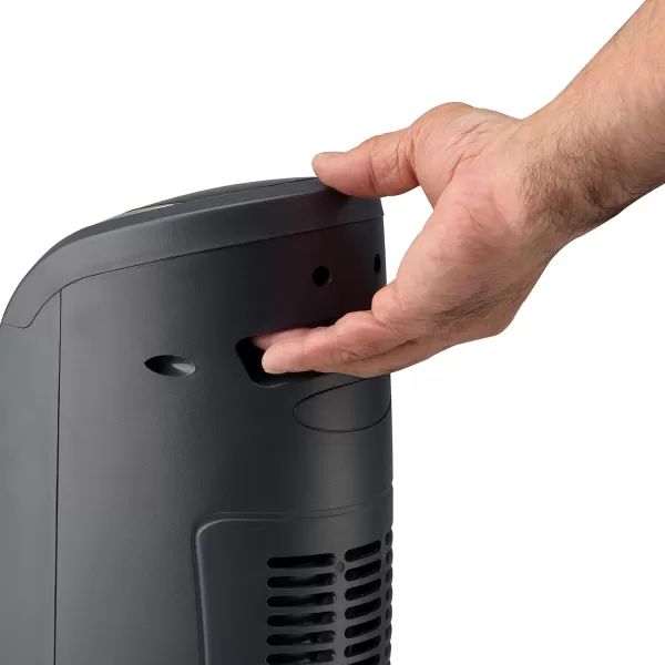 Lasko Portable Electric 1500 Watt Room Oscillating Ceramic Tower Space Heater with Remote, Adjustable Thermostat, Digital Controls, and Timer, Black