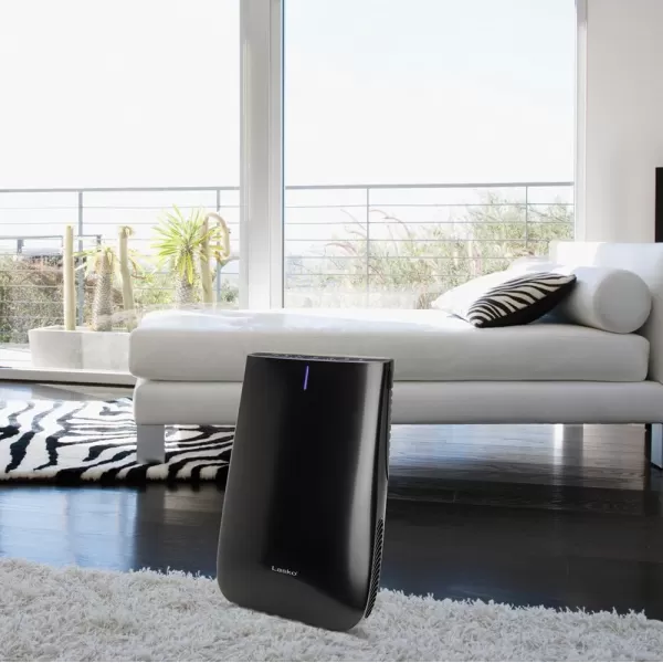 Lasko Pure Platinum HEPA Air Purifier with Remote Control and Auto Clean, Model HF25630