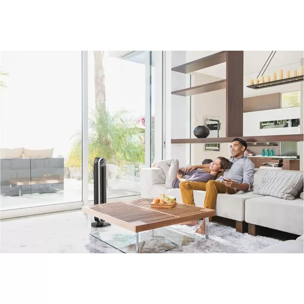 Lasko Smart Oscillating Tower Fan Powered by Aria, Wi-Fi Connected, Voice Controlled, Compatible with Alexa and Google Assistant, Timer, 5-Speeds, 40", White, T40735, Large