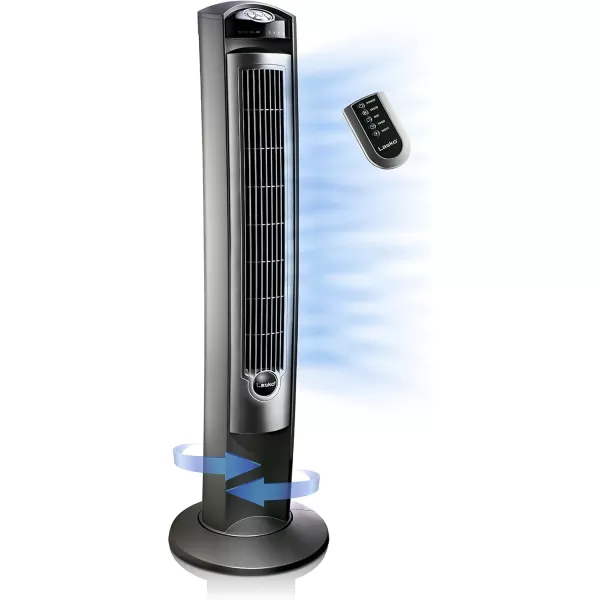 Lasko U15617 High Velocity Pro-Performance Pivoting Utility Fan for Cooling, Ventilating, Exhausting and Drying at Home, Job Site and Work Shop, 14.5, Black, Grey