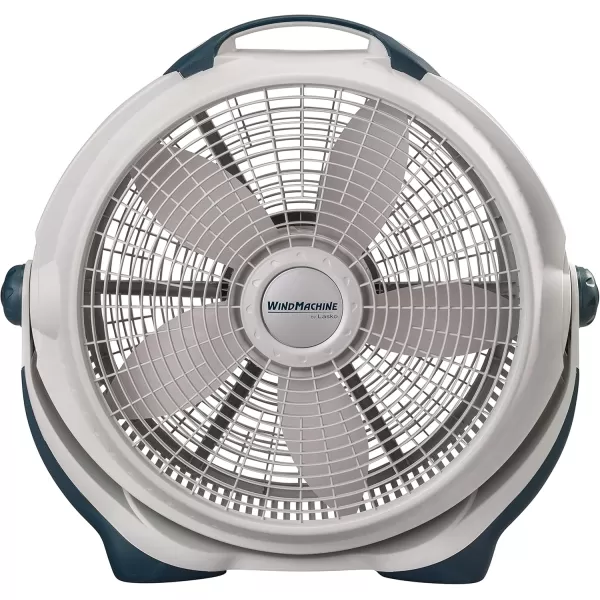 Lasko Wind Machine Air Circulator Floor Fan, 3 Speeds, Pivoting Head for Large Spaces, 20", 3300, White